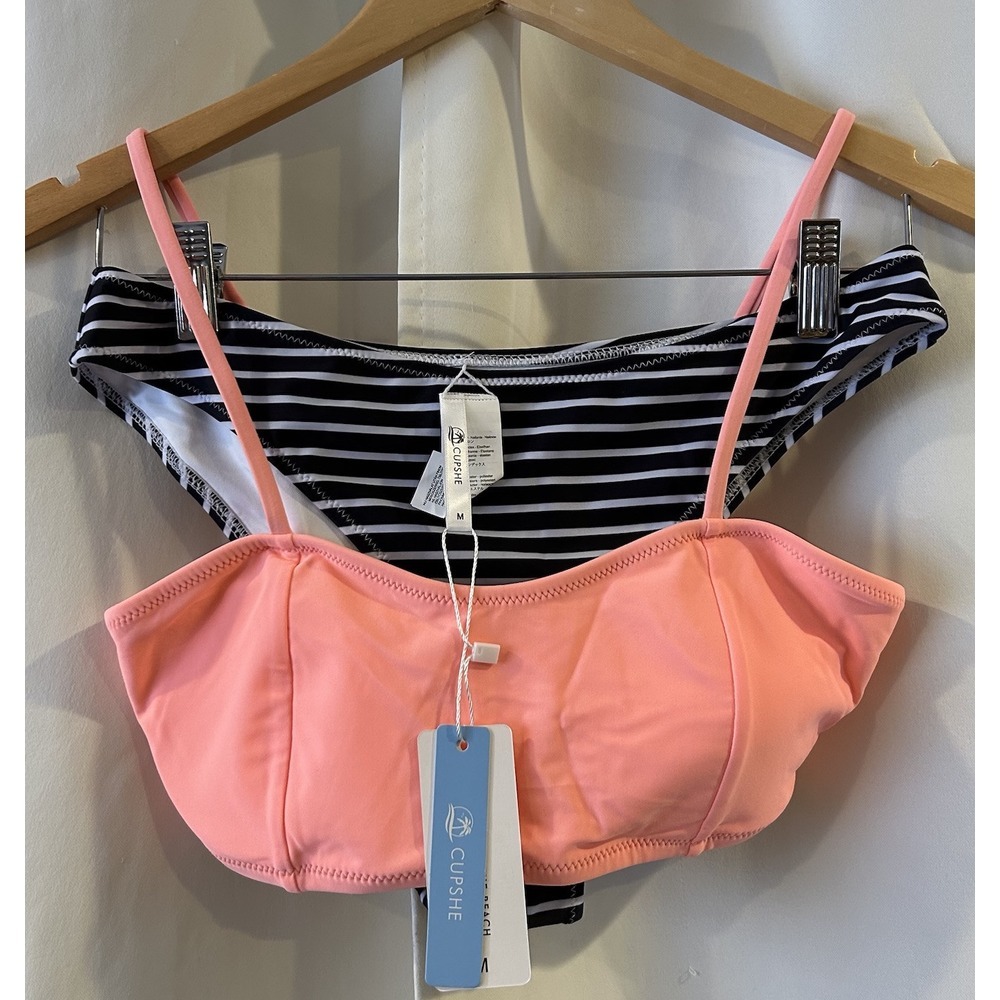 Cupshe Bikini Set Size Medium Striped